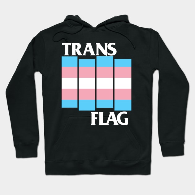 Trans Flag Hoodie by WithinSanityClothing